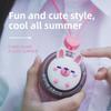 Cute Animal Hanging Fan - USB Rechargeable Hanging Neck Fan, Portable Non-blade Hanging Neck Fan