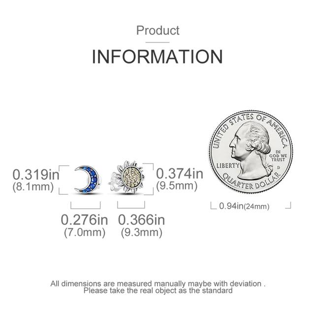 Argent 925 Étoile Soleil Papillon Carotte Lapin Fleurs Colorées Luxe Original Mode Boucles d'Oreilles Fille Bijoux de Fête Cadeau Puce d'Oreille