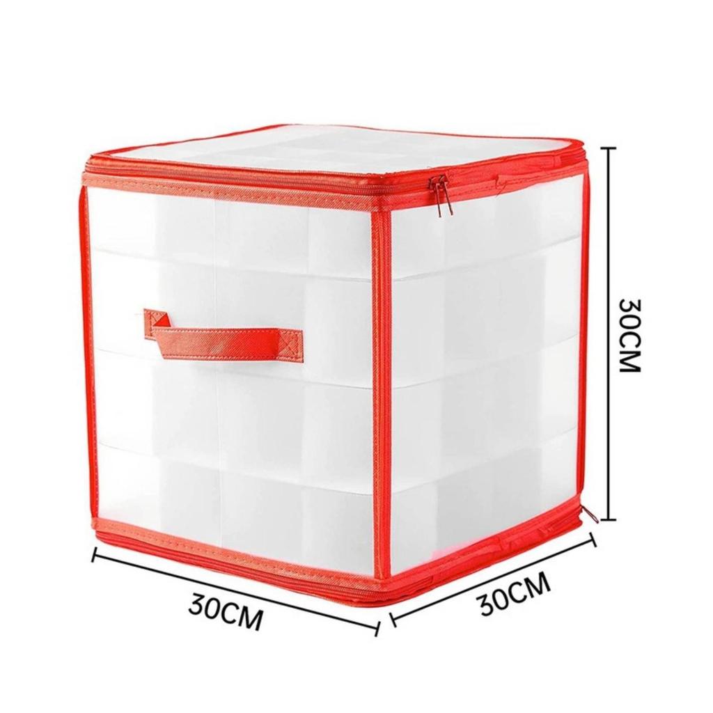 Holiday Decoration Storage Box Large Capacity Foldable Ornament with