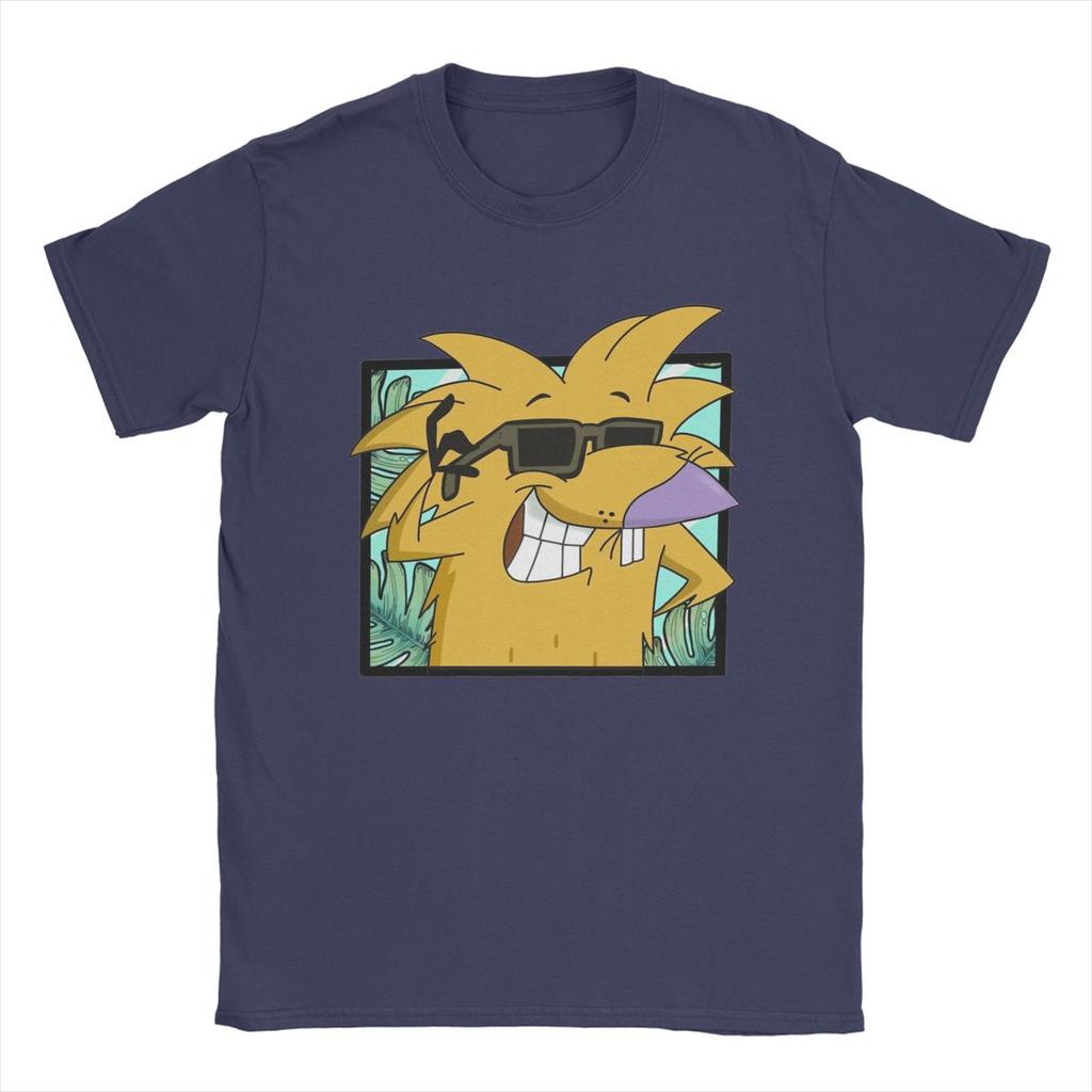 Men's T-Shirt Angry Beavers Awesome 100% Cotton Tees Short Sleeve T Shirts Round Neck Clothing Plus Size