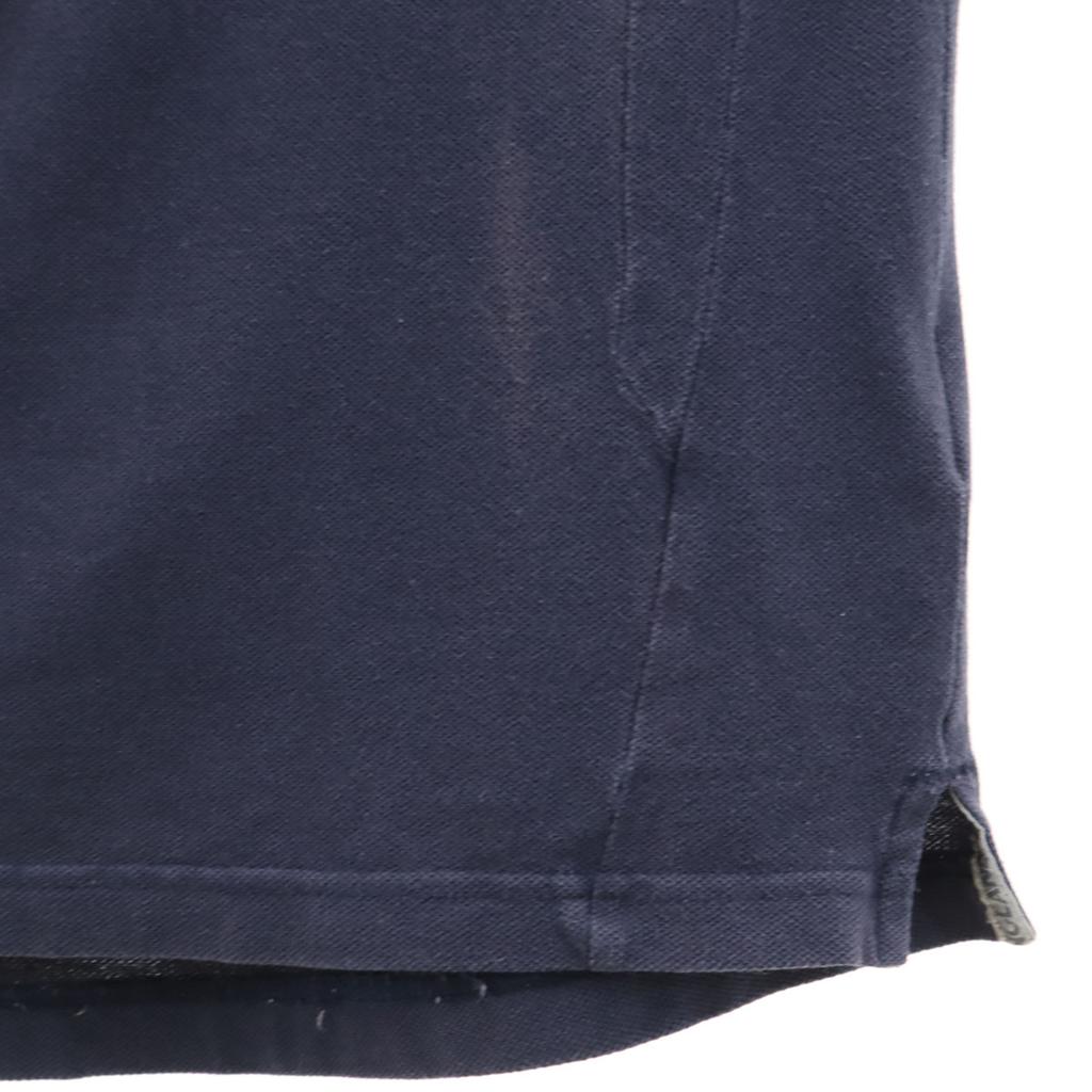 Umbro Nationalmannschaft ENGLAND Fußball Kurzarm Poloshirt L Marineblau Descente Herren Gebraucht