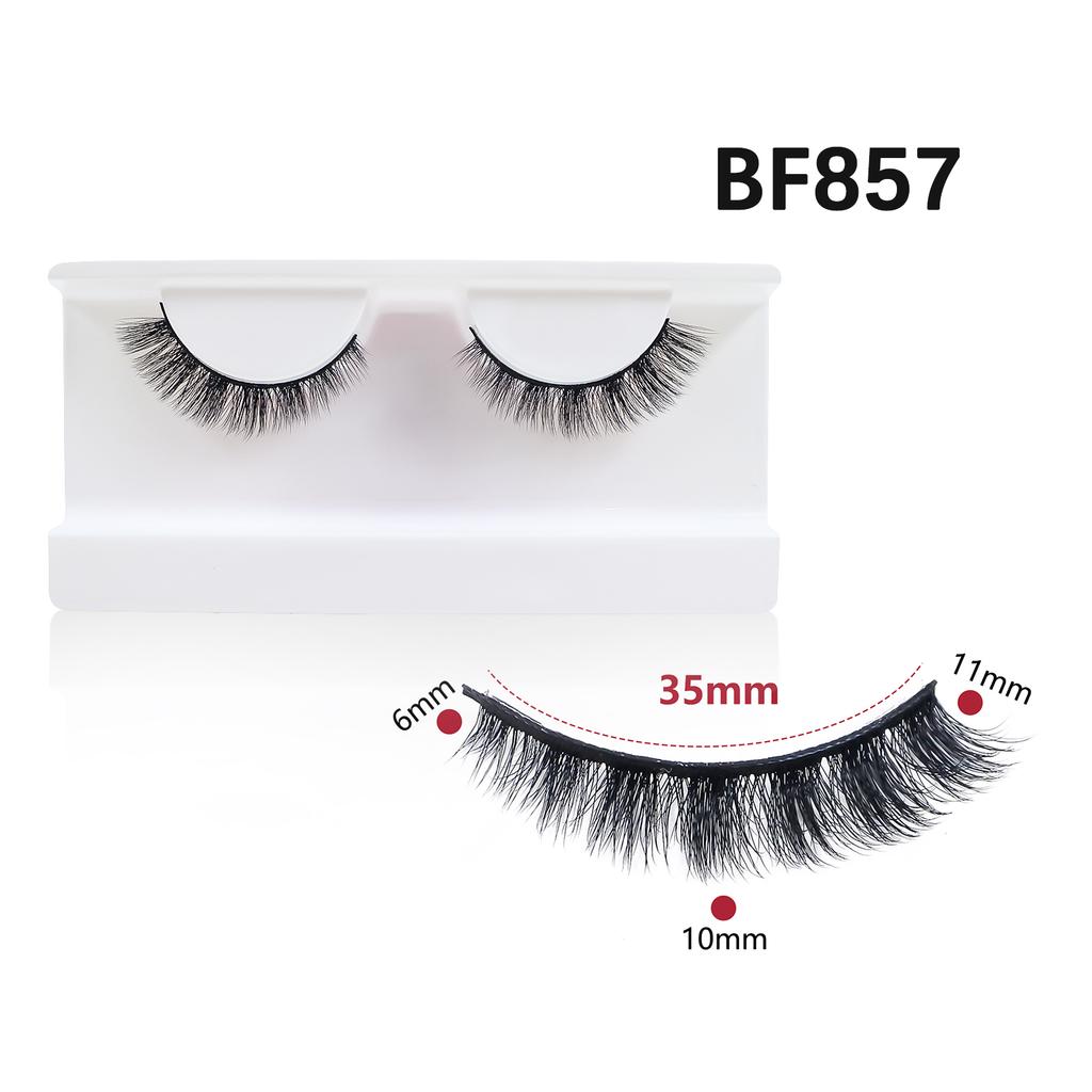 Natural Wispy Mink Eyelashes 10mm-15mm Short Faxu Mink Lashes Wholesale New Cosmetics Makeup Cat Eye Fake Lashes