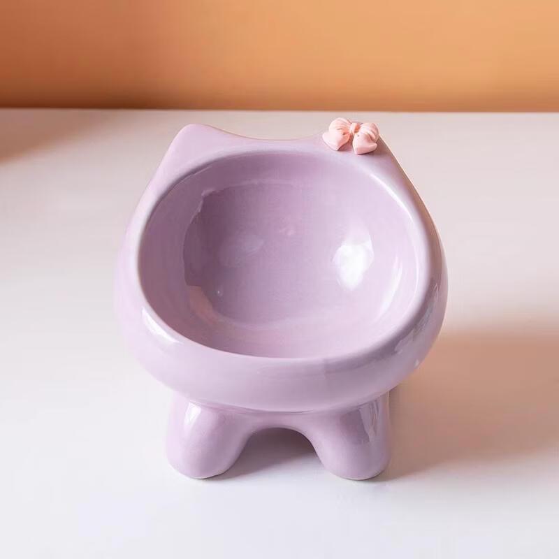 

HANDUNYOU Cute Ceramic Pet Bowl