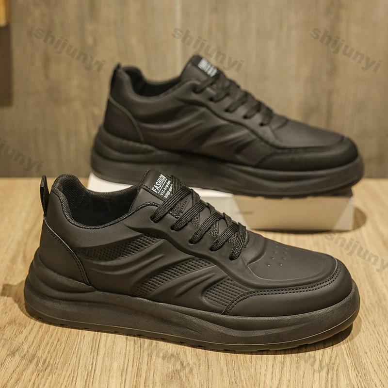 Men Shoes 2026 Spring Autumn New Breathable Mesh Non Slip Platform Sneakers Comfort Lace-up Height Increase Wedge Casual Shoes