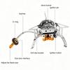 Powerful Windproof Camping Card Gas Stove Foldable Mini 3 Head Single Burner Portable Outdoor Cooker for Hiking Picnic Camping T
