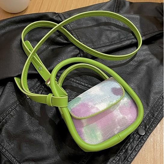 Printed trend personalized daily commute handbag bag simple shoulder bag messenger bag zipper women's bag