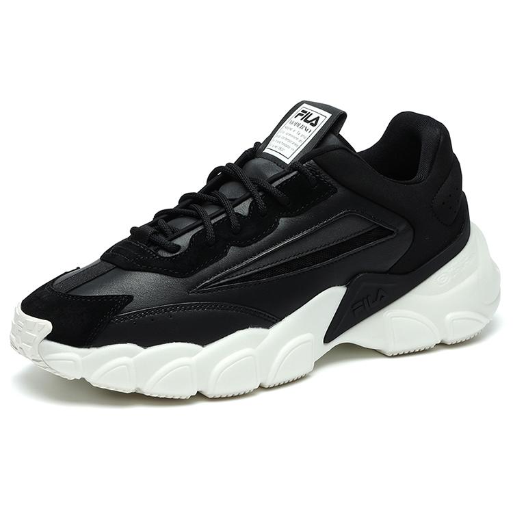 New FILA Fashion Sneakers Low Top Running Shoes Black/White F12M134144FBK