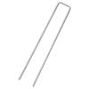 VidaXL U-shaped Ground Pegs 50 Pcs 20x3.5 Cm Galvanized Steel, Garden Stake, Stake for Garden Membrane, 4009366