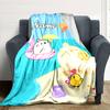 Customiz Name Personality Molang  Blanket Soft &Warm Sofa Office Bed Travel Lunch Break Blanket, Gift Suitable All Seasons