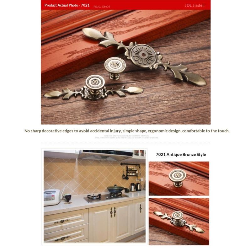 Bronze Series Cabinet Handles Zinc Alloy Antique Cabinet Pulls Drawer Knobs Wardrobe Door Handle Furniture Handle