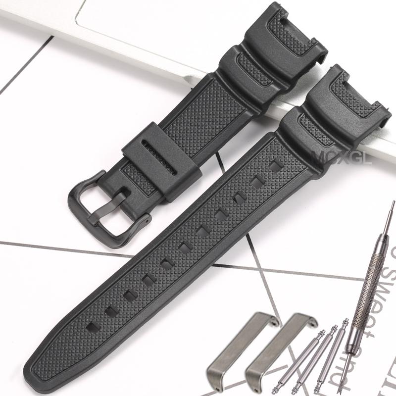 SGW100 Resin Strap For Casio SGW-100 Replacement Watch Strap10304195 Replacement Watchband SGW-100-1VH Wristband 12mmx24mm
