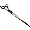 VG10 10-inch Pet Scissors, Bright Hand Type, Curved Scissors, Pet Beauty Scissors, Professional Grade for Foreign Trade Goods, Free Leather Bag.