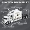 1:24 Scale Peterbilt 389 Tractor Trailer Play Toy Truck Vehicle for Kids, Lonestar Design, With Functions, Pre Built Semi, Reali