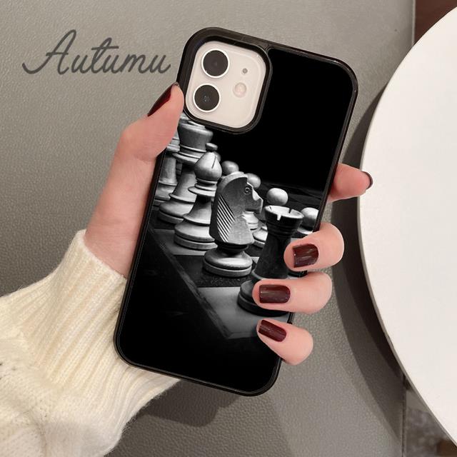 

Чехол для телефона с шахматными фигурами для iPhone 11, 12, 13, 14 Pro Max mini X XR XS SE 2020 5 6S 7 8 Plus Samsung Galaxy S21 S22, чехол iPhone 12or12pro