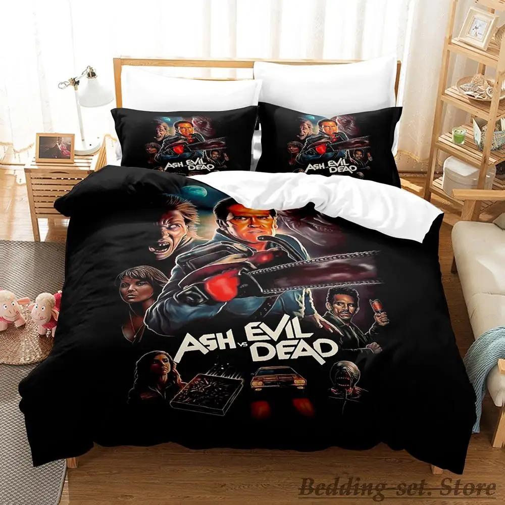 Ash VS Evil Dead Bedding Set Single Twin Full Queen King Size Bed Set Aldult Kid Bedroom Duvetcover Sets parure de lit