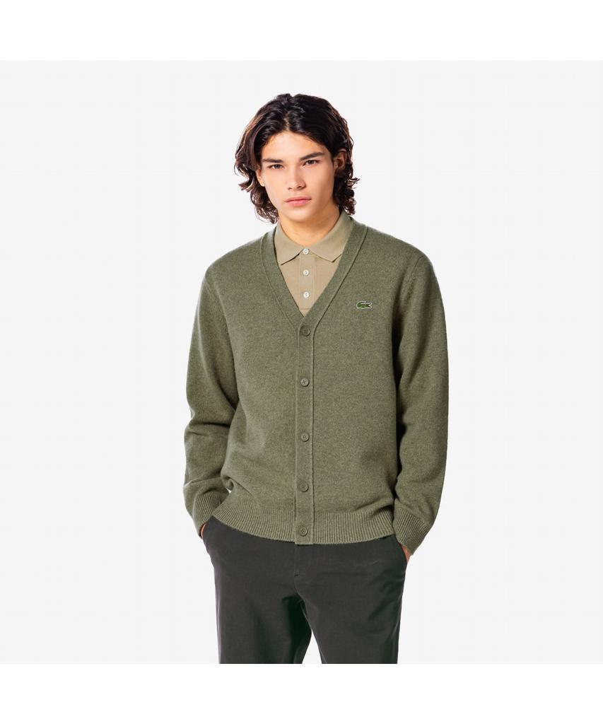 Lacoste Men'S V-Neck Wool Cardigan Ah660E-55N E9F