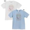 Mizumori Ado Flower Face Blue M size T-shirt