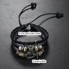 Multi Layer Leather Bracelet Star Beaded Bangle Fashion Woven Bracelet Jewelry