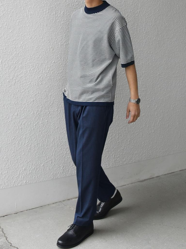 SHIPS any Men's Cool-to-the-Touch High-Gauge Linen Mix Summer Knit Mock Neck T-Shirt, Navy, Size L (716010004)