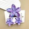 Summer Hawaiian Flower Hair Claw Clip Fashion Plastic Flower Hairpins Ponytail Clips Barrettes Beach Hair Accessories Headwear