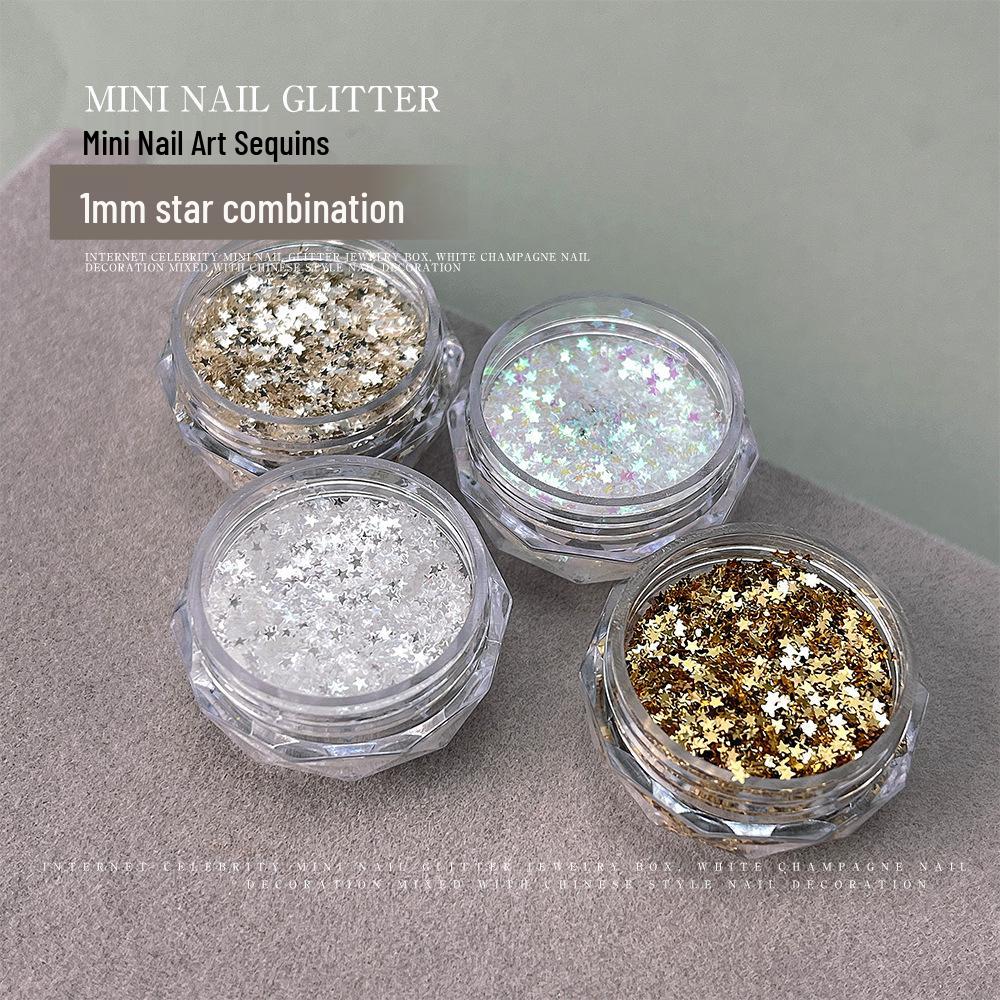 

Переливающиеся пайетки-звездочки для нейл-арта - DIY мини пятиконечные звезды