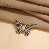 Oxidation Resistant Brooch Faux Pearl Rhinestone Butterfly Brooch, Women Girls Alloy Lapel Electroplated Pin Pin, Sweater Cardigan Coat Clothing