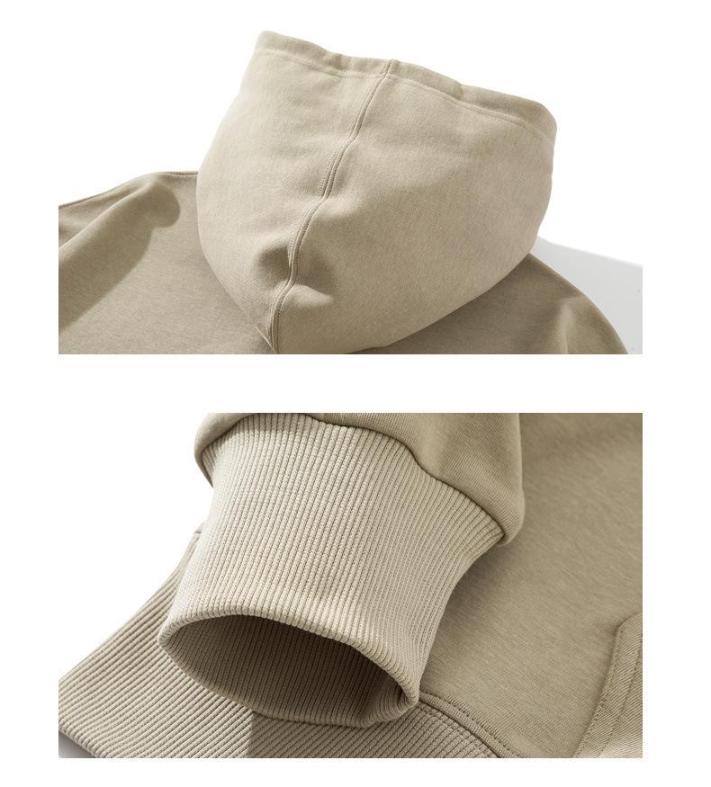 Męska i damska bluza z kapturem na wiosnę/jesień, z długim rękawem, z dzianiny frotte o splocie pętelkowym