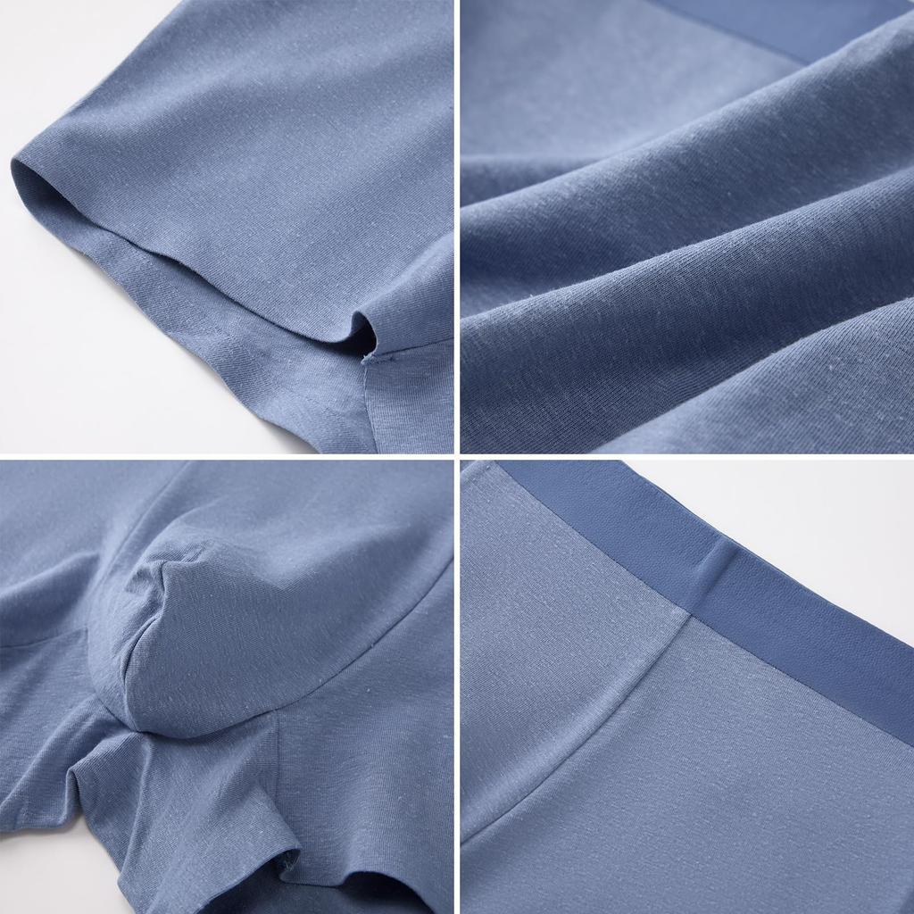 Huaxure Hemp Men's 3-Pack Seamless Boxer Briefs, Highly Stretchy, Breathable, Moisture-Wicking, Quick-Drying, Soft, Comfortable Fit, Perfect for Sport