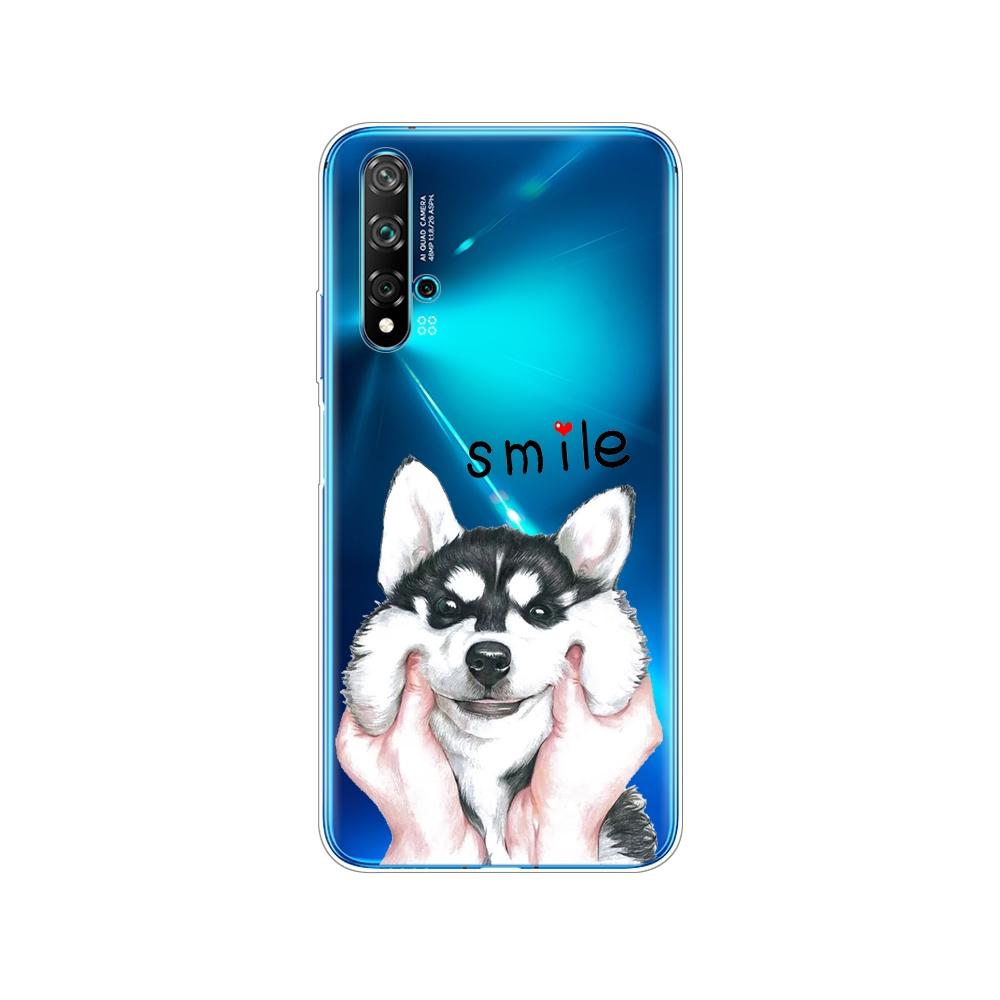 Dla Huawei Nova 5T Case miękka TPU tylna silikonowa obudowa telefonu dla Nova5T 5 T YAL-L21 6.26 ''fundas coque zderzak