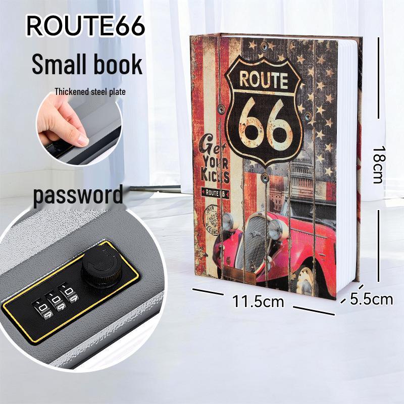 Creative Iron Book Safe: Password Protected Money Storage Box for Home or Office.
