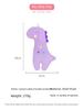 Dinosaur Unicorn Plush Seat Belt Shoulder Cover - Cute Cartoon Decoration for Cars