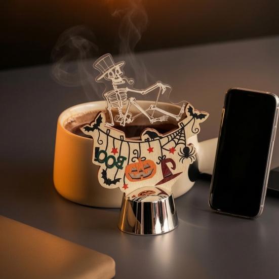 Halloween Pumpkin Night Light, Creative Jack O Lantern LED Lamp, Spooky Table Decor for Party Valentine Gift