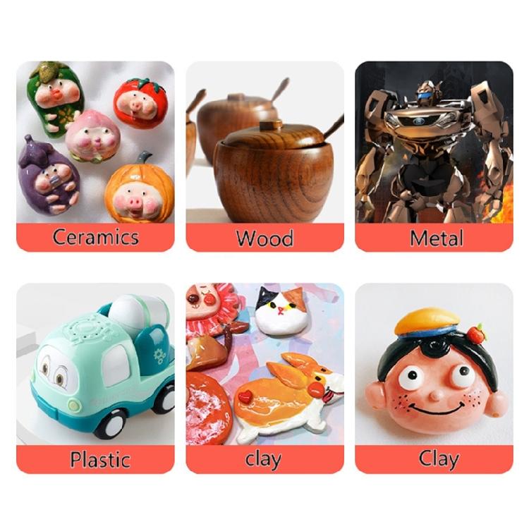High Gloss Finish Coating for Stone Clay Ceramic Plastic Wood Metal Resin Crafts