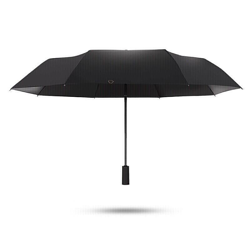Automatic Triple-Fold Black-Coated Umbrella