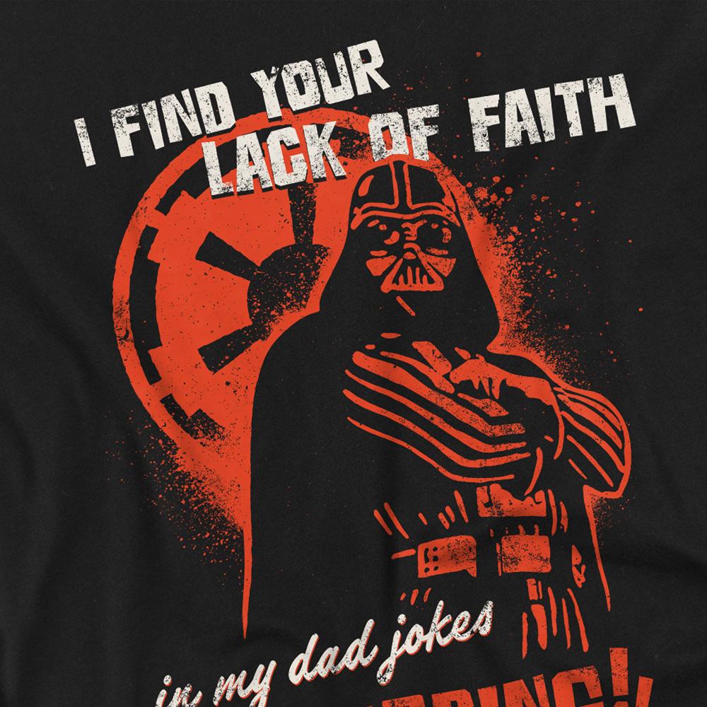 Star Wars Mens Dad Jokes Disturbing Darth Vader Long-Sleeved T-Shirt