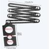 Aluminum Perforated Template Tool Drill Guide Ceramic Tile Opening Locator 6 Fold Angles Measuring Ruler