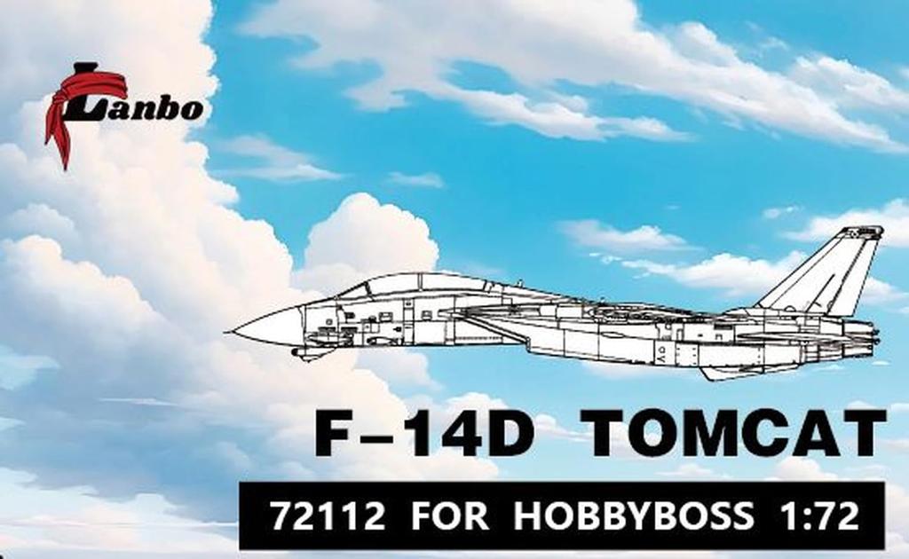 Lambo Models 1/72 F-14D Innenraum 3D-Abziehbild (für Hobby Boss) Plastikmodell Abziehbild LNB72112 (Flugzeug)