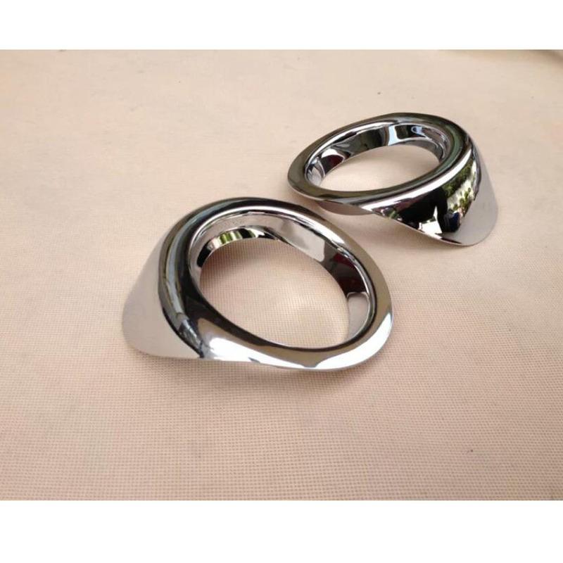 Top Quality Car Eyebrow Cover ABS Chrome Lamp Front Fog Light Trim Frame 2PCs For Subaru XV 2012 2013 2014 2015 2016 2017