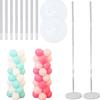 1/2Set Transparent Balloon Column Kit with Base with Pole Balloon Arch Bracket Can Be Filled with Water DIY Accessories