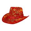 Christmas Cowboy Hat Fashion Casual Christmas Hat for Festivals Prop Cosplay