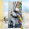 B-Banksy Graffiti Art Towel Soft Pool Gift For Travel Gym Shower Camping Quick Dry Sports Large Beach Towels