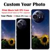 Gepersonaliseerde DIY Zwarte Siliconen Zachte Telefoonhoes voor TCL 50 PRO Nxtpaper 5G Cover TCL 40 NxtPaper 4G TCL 505 DIY Custom Achterhoezen