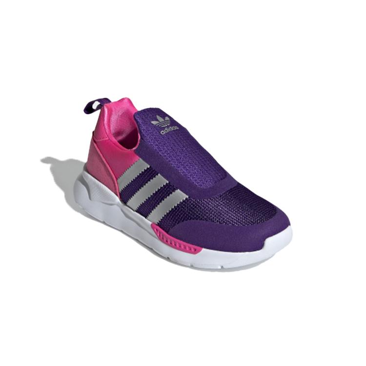 Adidas Originals ZX 360 C Low top Sports Casual Shoes Purple Pink Children Aged 3 7 Years Old FX4938