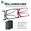 For Ford Focus SE ST MK3 2012 2013 2014 Real Soft Carbon Fiber Trim Sticker LHD Car Central Control Air Outlet Frame Accessories