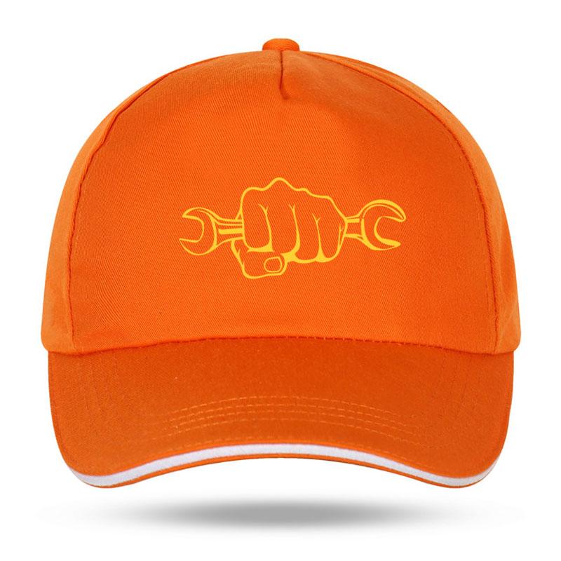 New Unisex Women Fashion Mechanic Holding A Wrench Funny Baseball Caps for Hip Hop Cotton Trucker Cap Bone Dad Hats