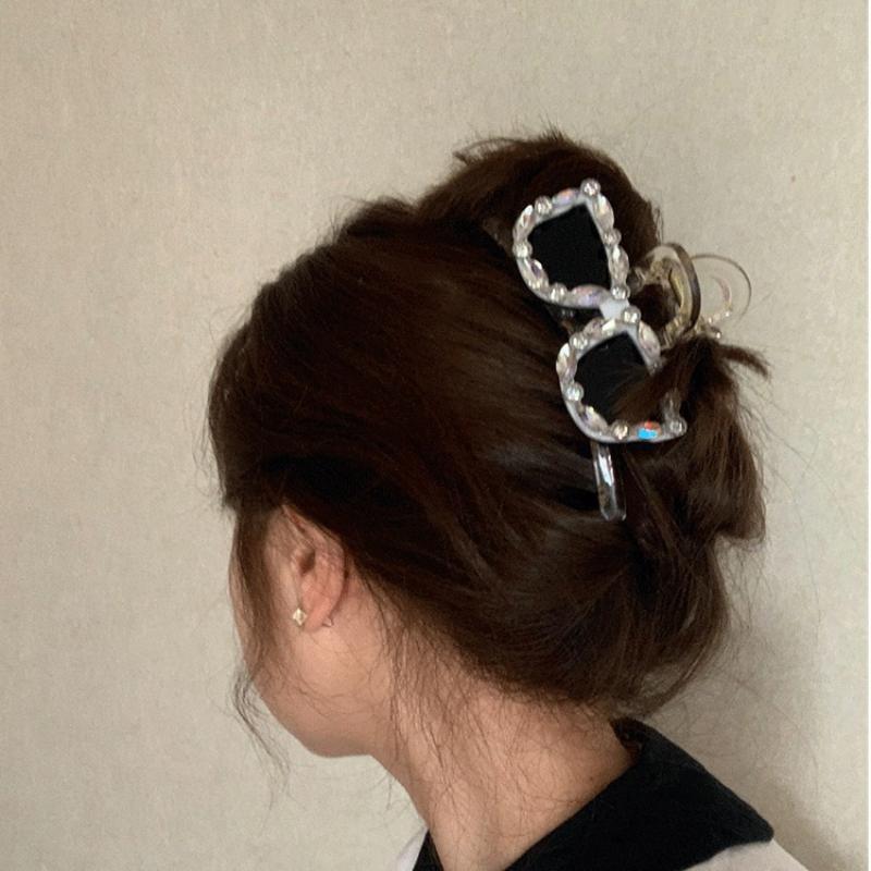 

1Pcs Personalized Border Headband New High-End Sparkling Rhinestone Glasses With Clip Style Hair Accessory 1pc