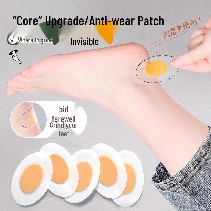 Průhledné nálepky na paty proti tření pro muže a ženy - Neviditelné náplasti na ochranu kotníků