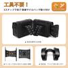 AetherTech Motorcycle Side Bags, Universal, Left and Right Set, Saddlebags, High-Density Leather, Waterproof, Large Capacity, Easy Installation, Padlo