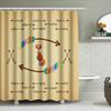 Fox Shower Curtain Woodland Animal Bathroom Decor Forest Theme Waterproof Fabric Shower Liner Vintage Nature Pattern Home Textil