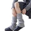 Solid Color Drawstring Leg Warmers for Women Girls Ribbed Knit Turn Cuff Boot Covers Socks for Ballet Dance Skating Yoga